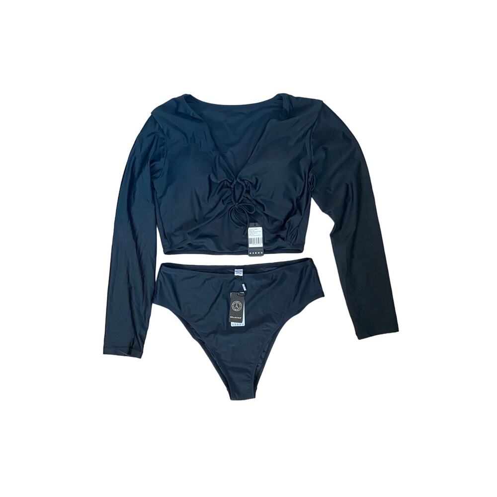 Women's Relleciga Black 2 Piece Swim Set XXL NWT